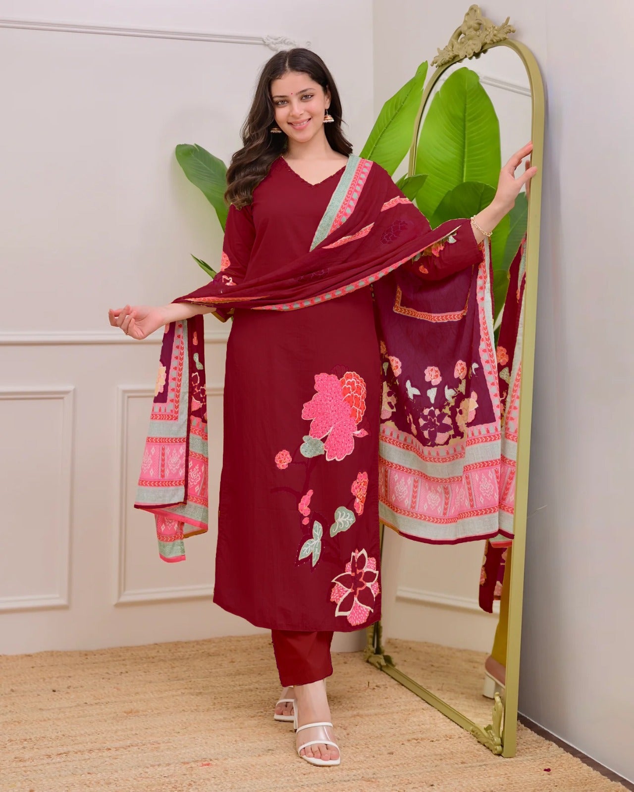 Velvienne Rouge β Premium kurta set