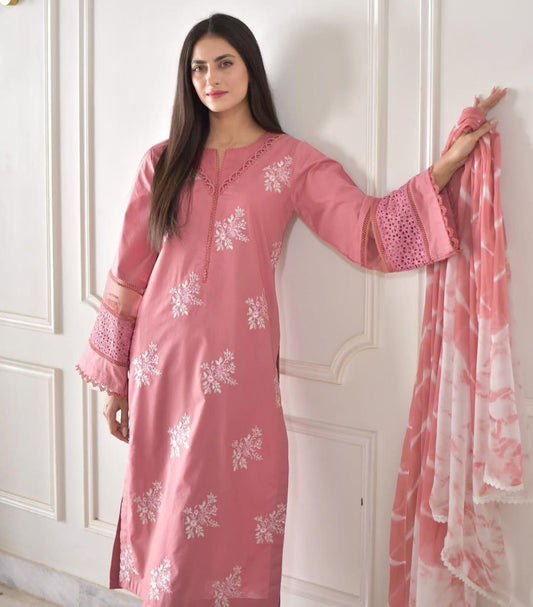 Eleganza Silk Ensemble – Designer Suit