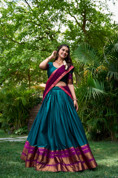 PREMIUM SOUTH-STYLE HALF SAREE LEHENGA COLLECTION