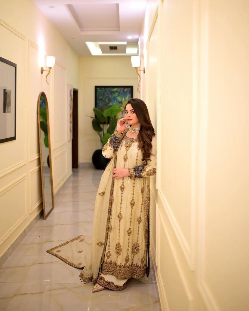 ROYAL ZARI & SEQUINS GEORGETTE SUIT SET