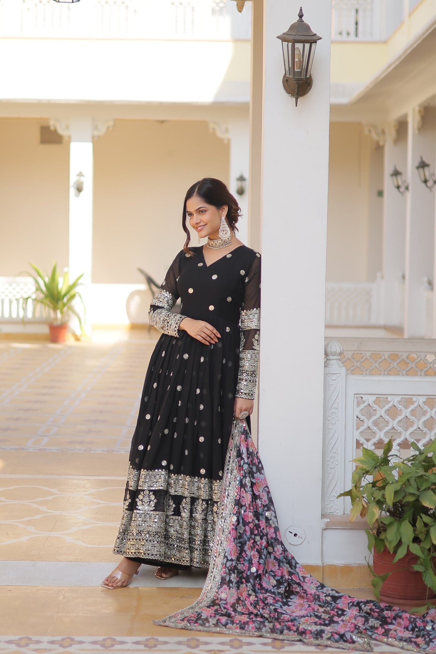 Premium Readymade Gown With Designer Dupatta