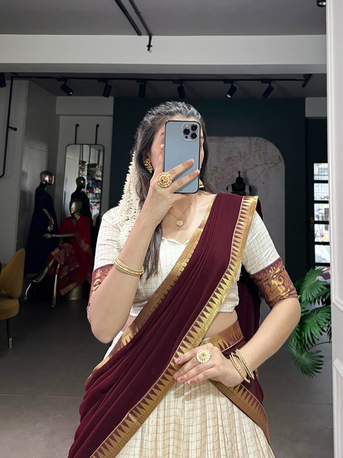 Kalyani Heritage Cotton Lehenga Choli Set