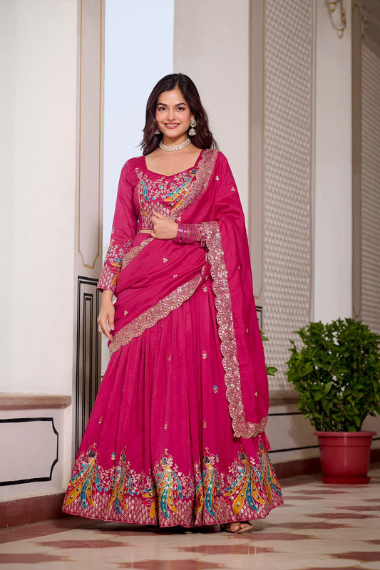 Royal Vichitra Embroidered Lehenga Choli
