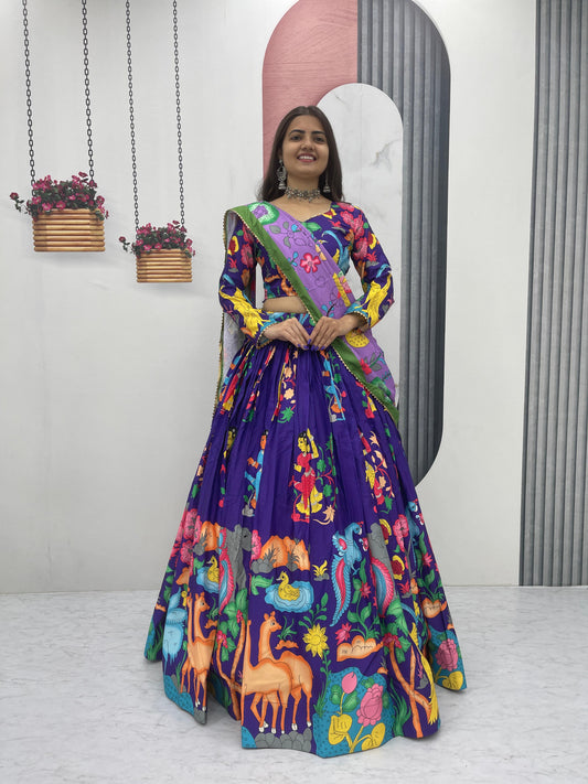 Vibrant Navratri Art Lehenga Choli Set