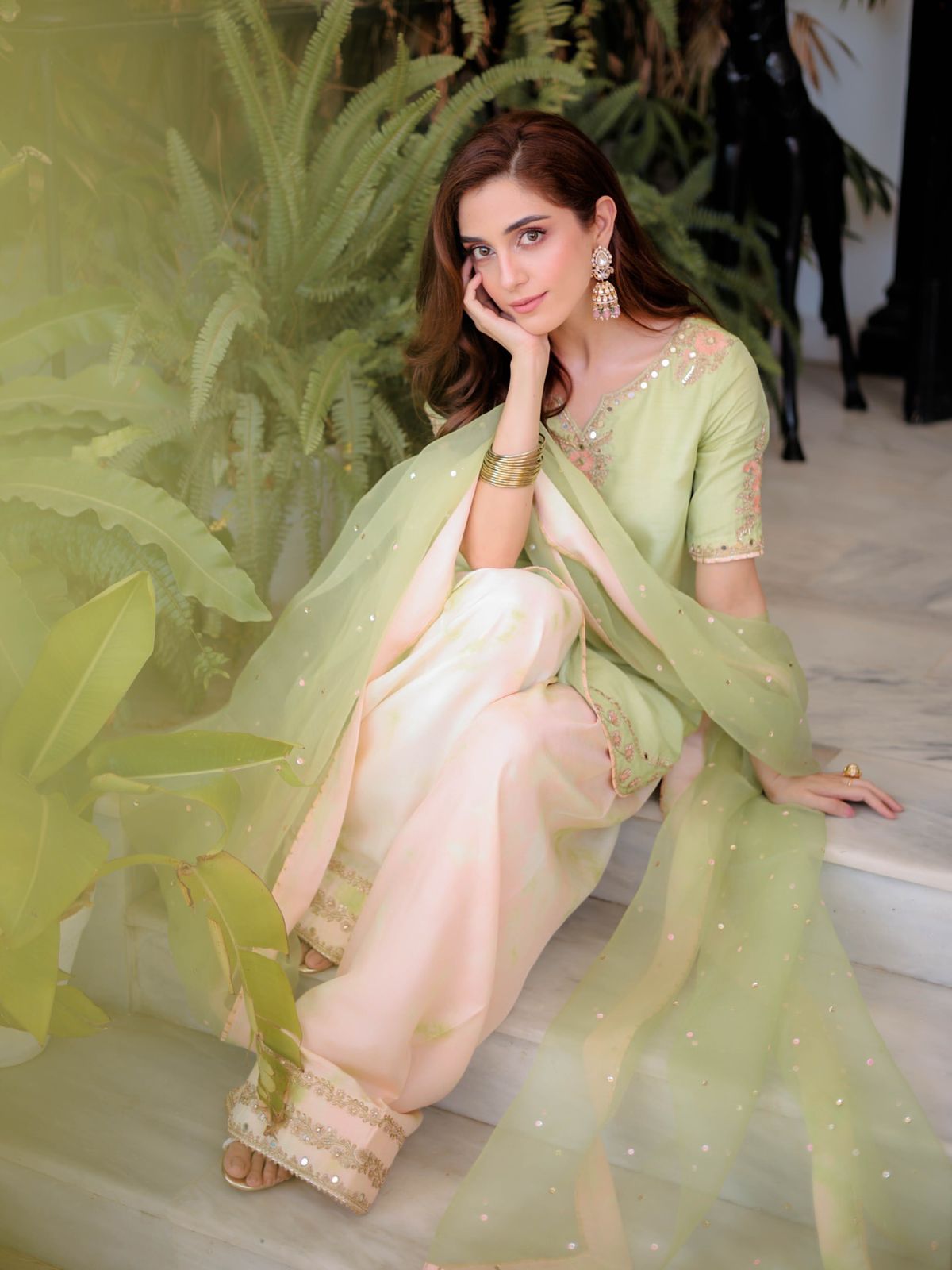 Exclusive Designer Party Wear Crepe Set