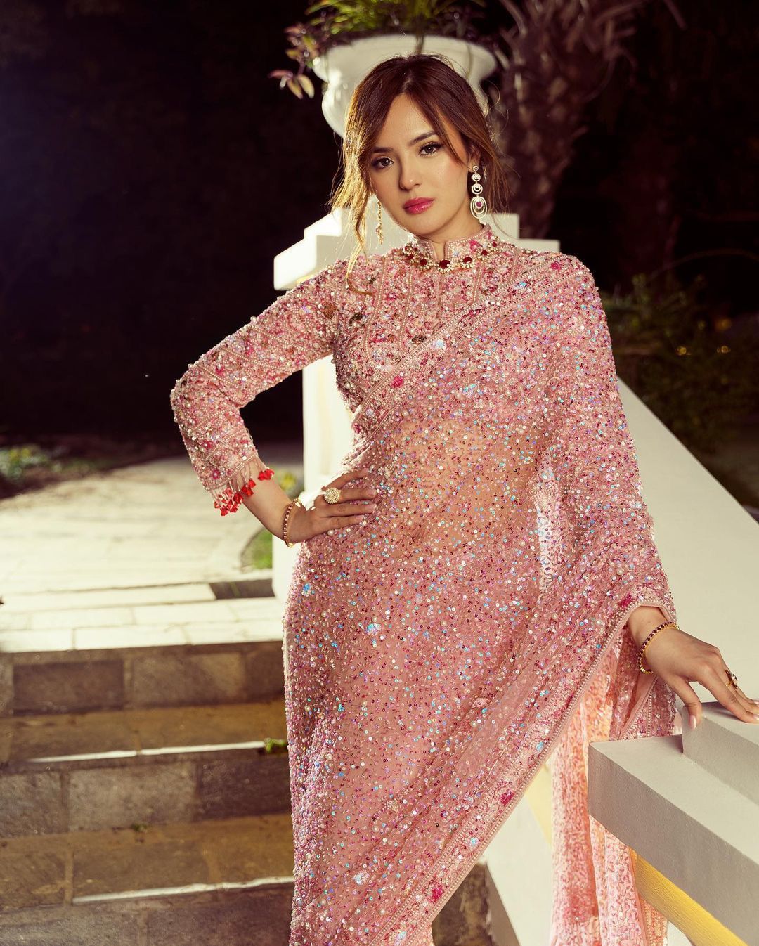 Celestia Sparkle – Premium Sequin Georgette Saree Collection