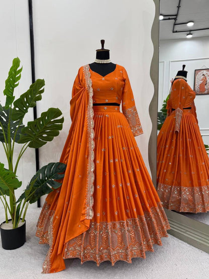 Amber Royale Luxe Satin Silk Lehenga Set