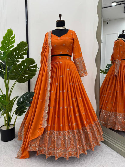 Amber Royale Luxe Satin Silk Lehenga Set