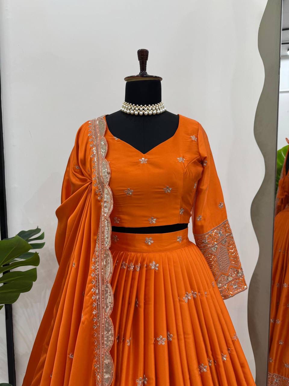 Amber Royale Luxe Satin Silk Lehenga Set