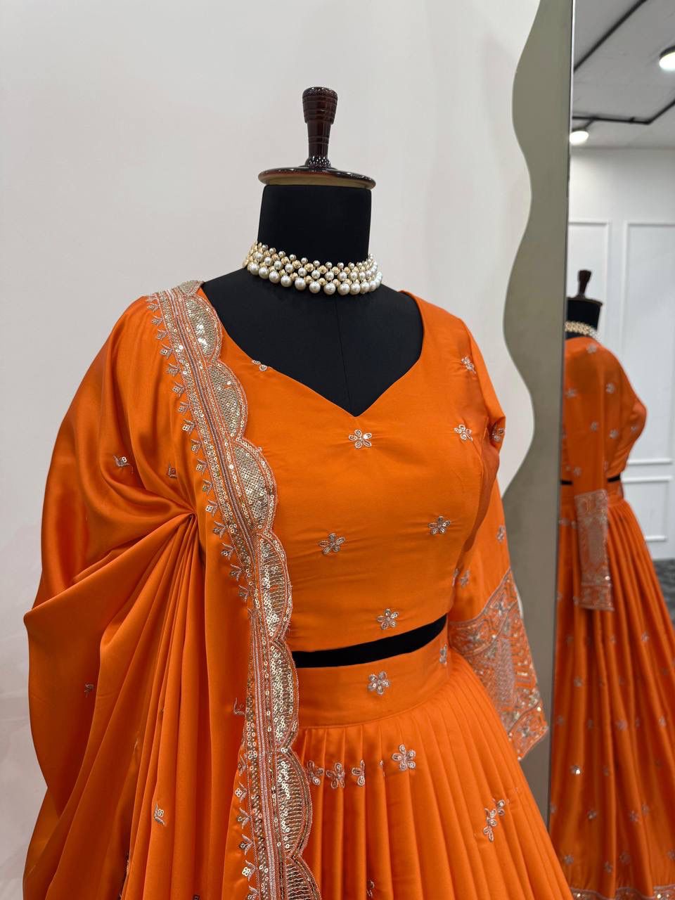 Amber Royale Luxe Satin Silk Lehenga Set