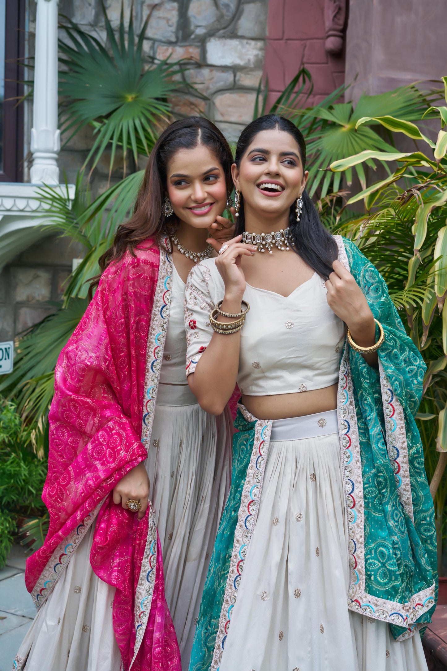 Royal Noor Luxe Tissue Silk Embroidered Lehenga Set