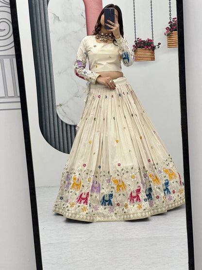 Ivory Maharani Designer Lehenga Set