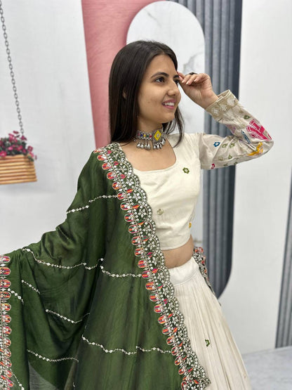 Ivory Maharani Designer Lehenga Set