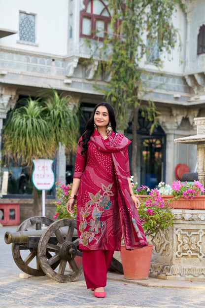 Livaa Elegance” – Printed Roman Silk Salwar Suit