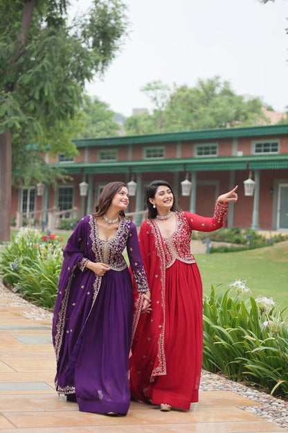 Bloomé Royale Embroidered Gown Set