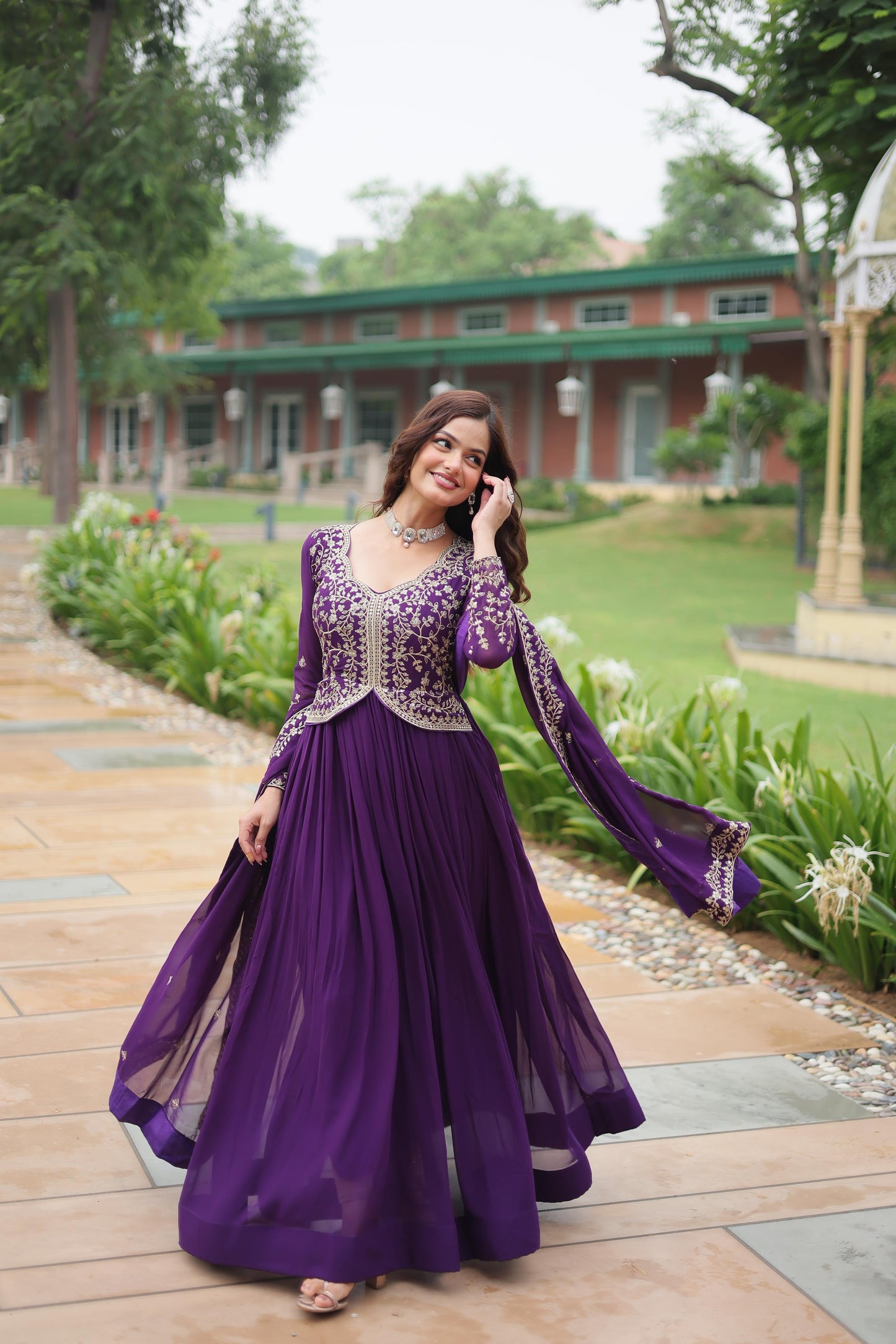 Bloomé Royale Embroidered Gown Set