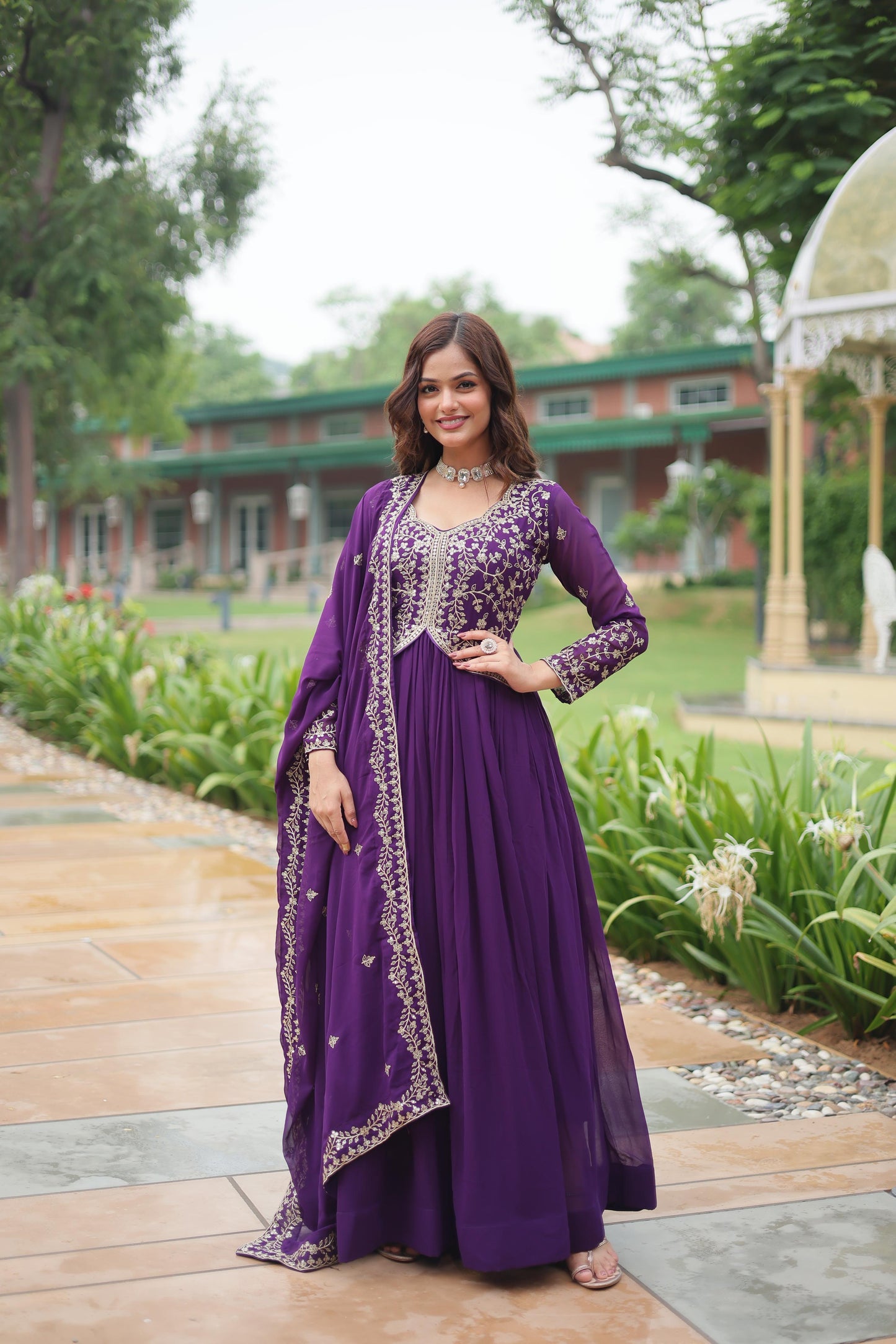 Bloomé Royale Embroidered Gown Set