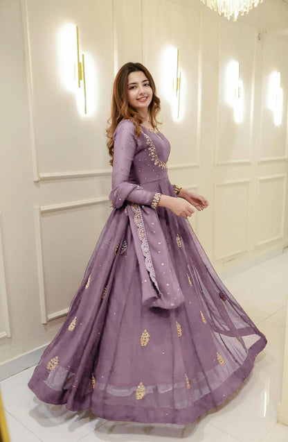 Celestine Royale Embroidered Gown