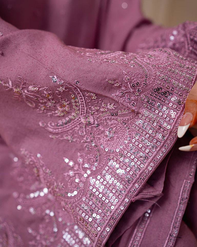 EXCLUSIVE DESIGNER GEORGETTE SEQUENCE EMBROIDERY SUIT