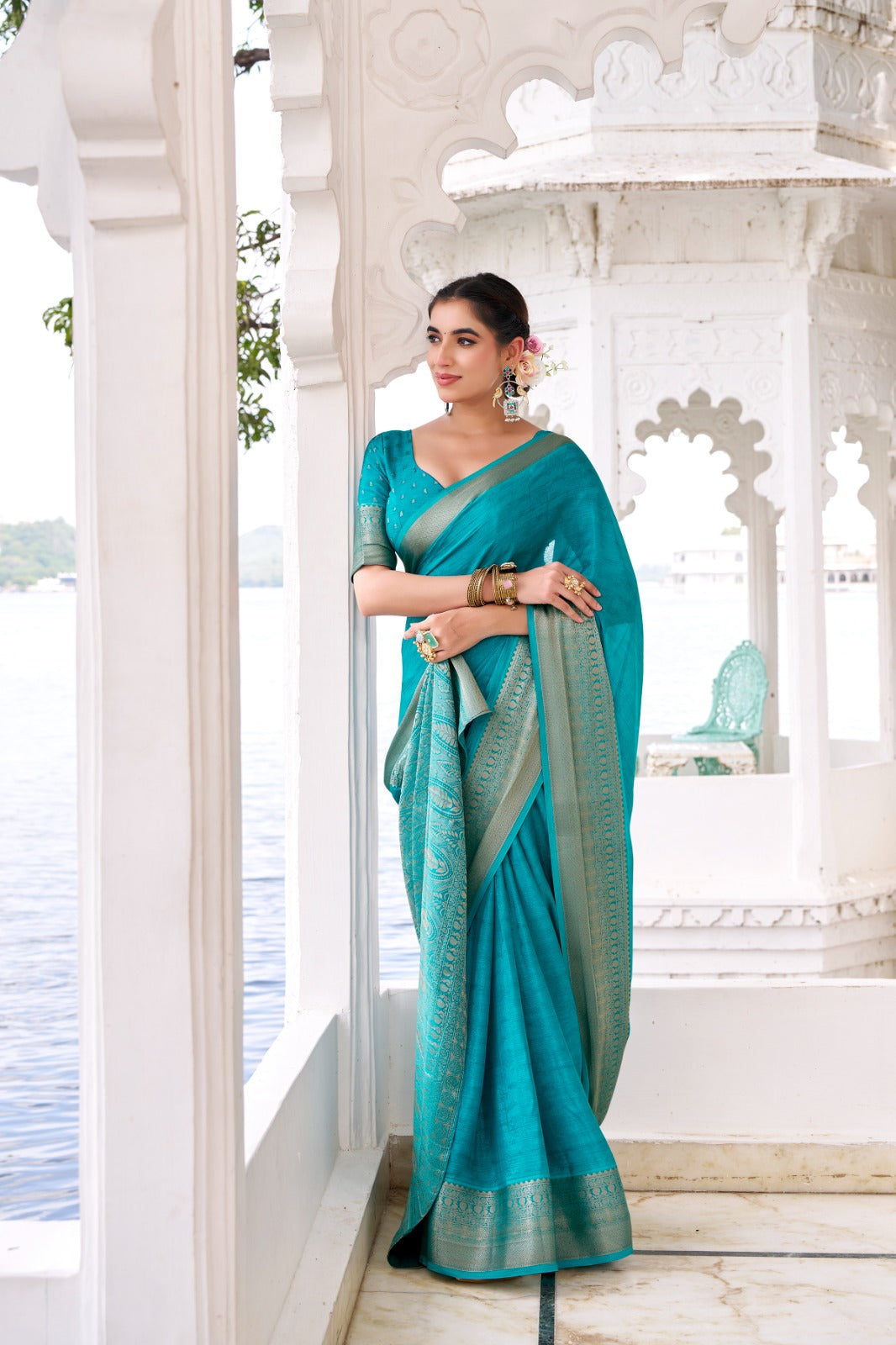 MRITSA Exclusive Chinon Saree Collection