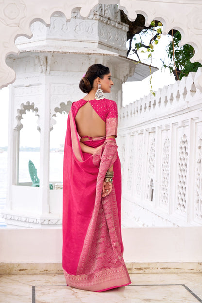 MRITSA Exclusive Chinon Saree Collection