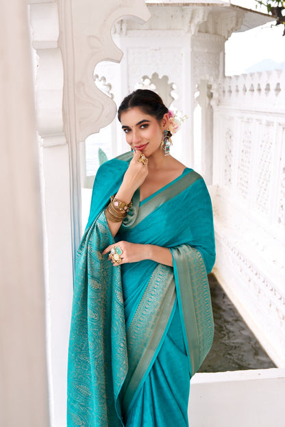 MRITSA Exclusive Chinon Saree Collection