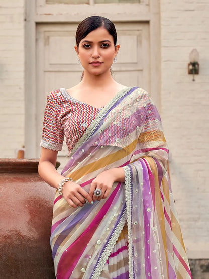 Premium Georgette Digital Print Saree