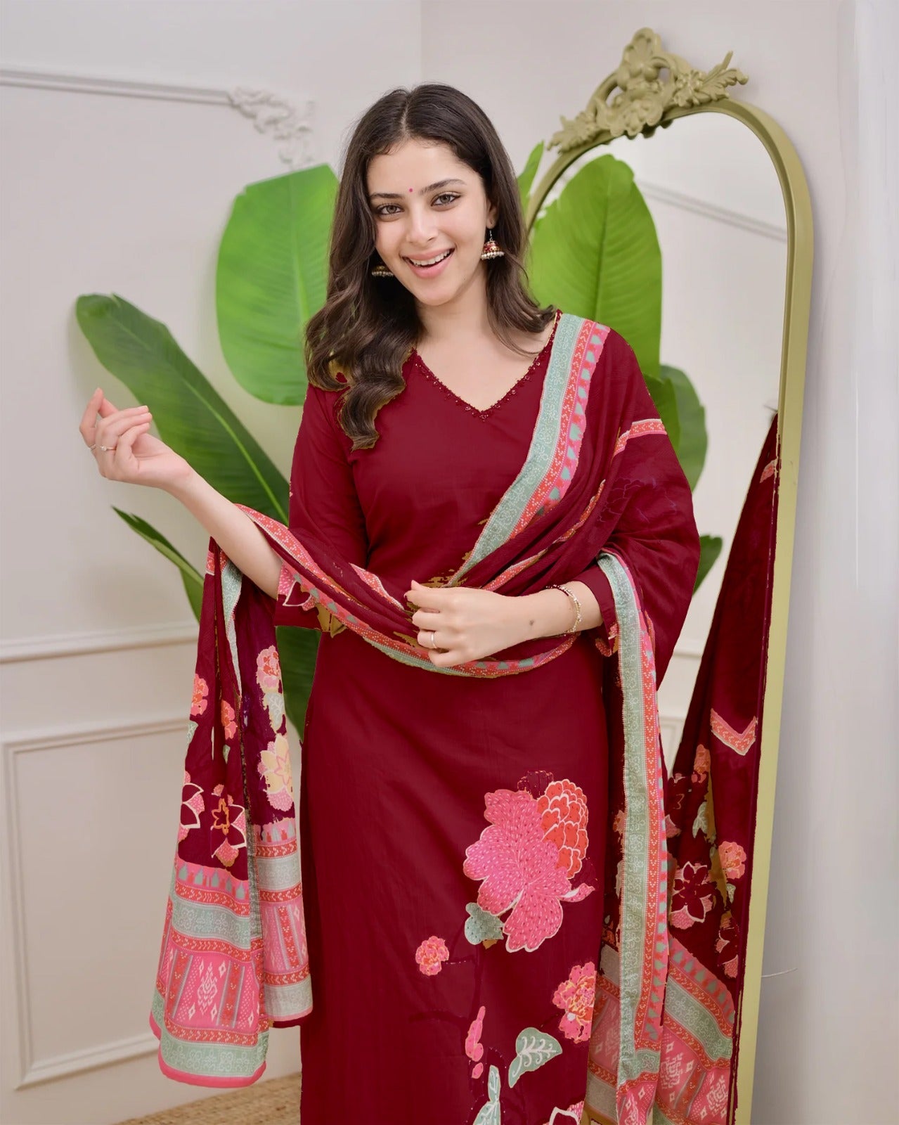 Velvienne Rouge – Premium kurta set