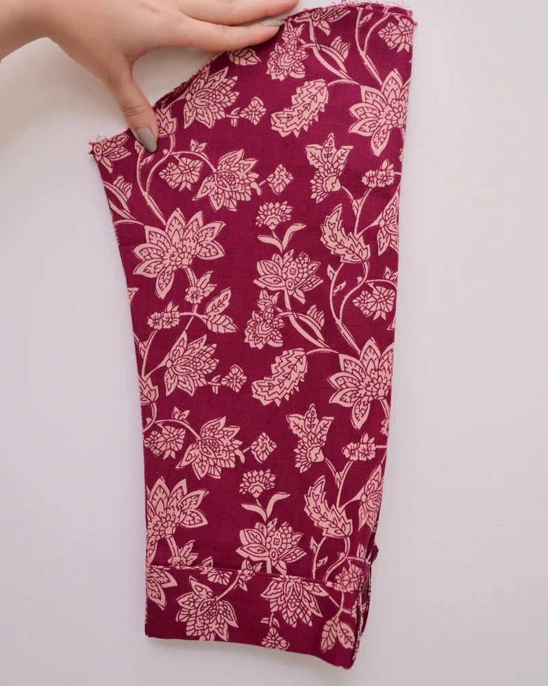 Elora Luxe – Sleeveless Printed Cotton Kurti Set