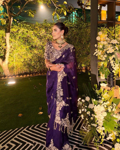 Rangoli Silk Designer Saree with Heavy C-Pallu