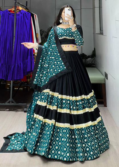 Emerald Royal Rayon Embroidered Chaniya Choli