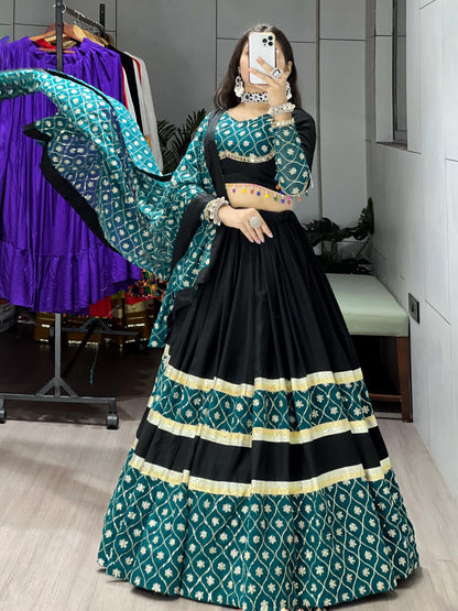 Emerald Royal Rayon Embroidered Chaniya Choli