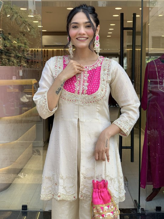 ROYAL AURELIA ROMAN SILK DESIGNER SUIT SET