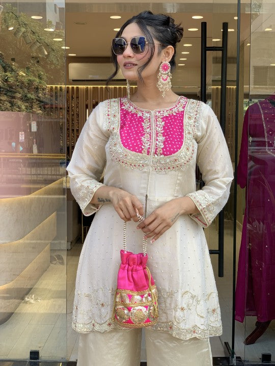 ROYAL AURELIA ROMAN SILK DESIGNER SUIT SET