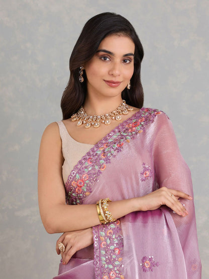 “Luxe Berberry Blossom Saree”