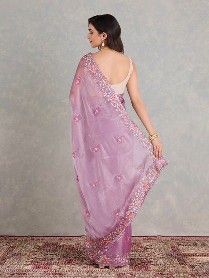 “Luxe Berberry Blossom Saree”