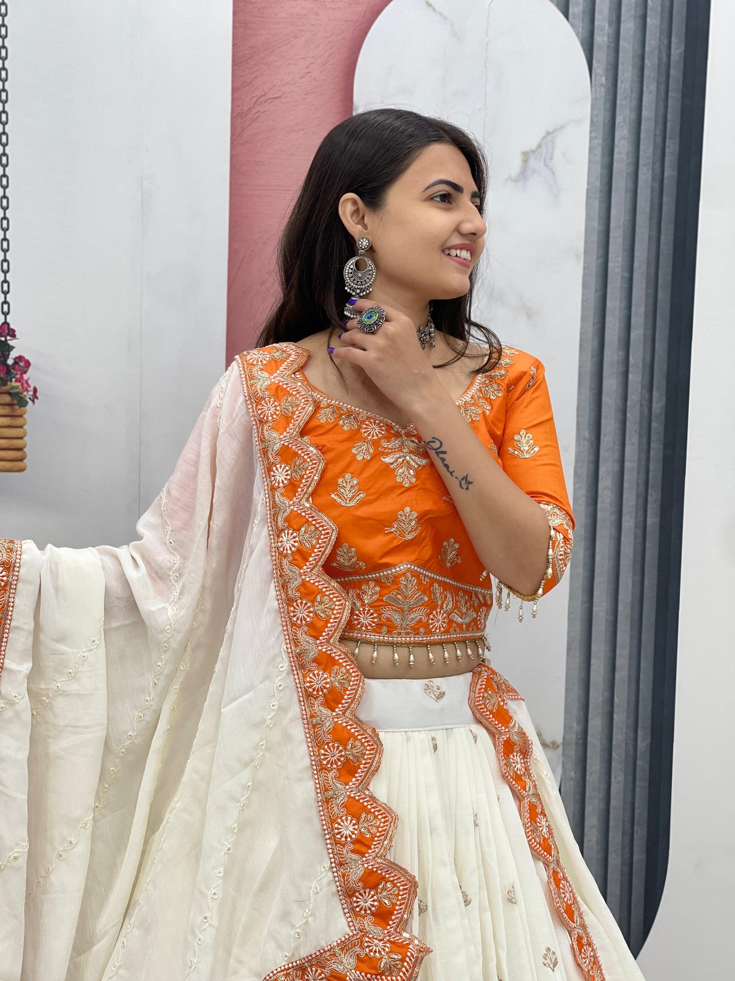 Wedding Special Chinon Embroidered Lehenga Choli